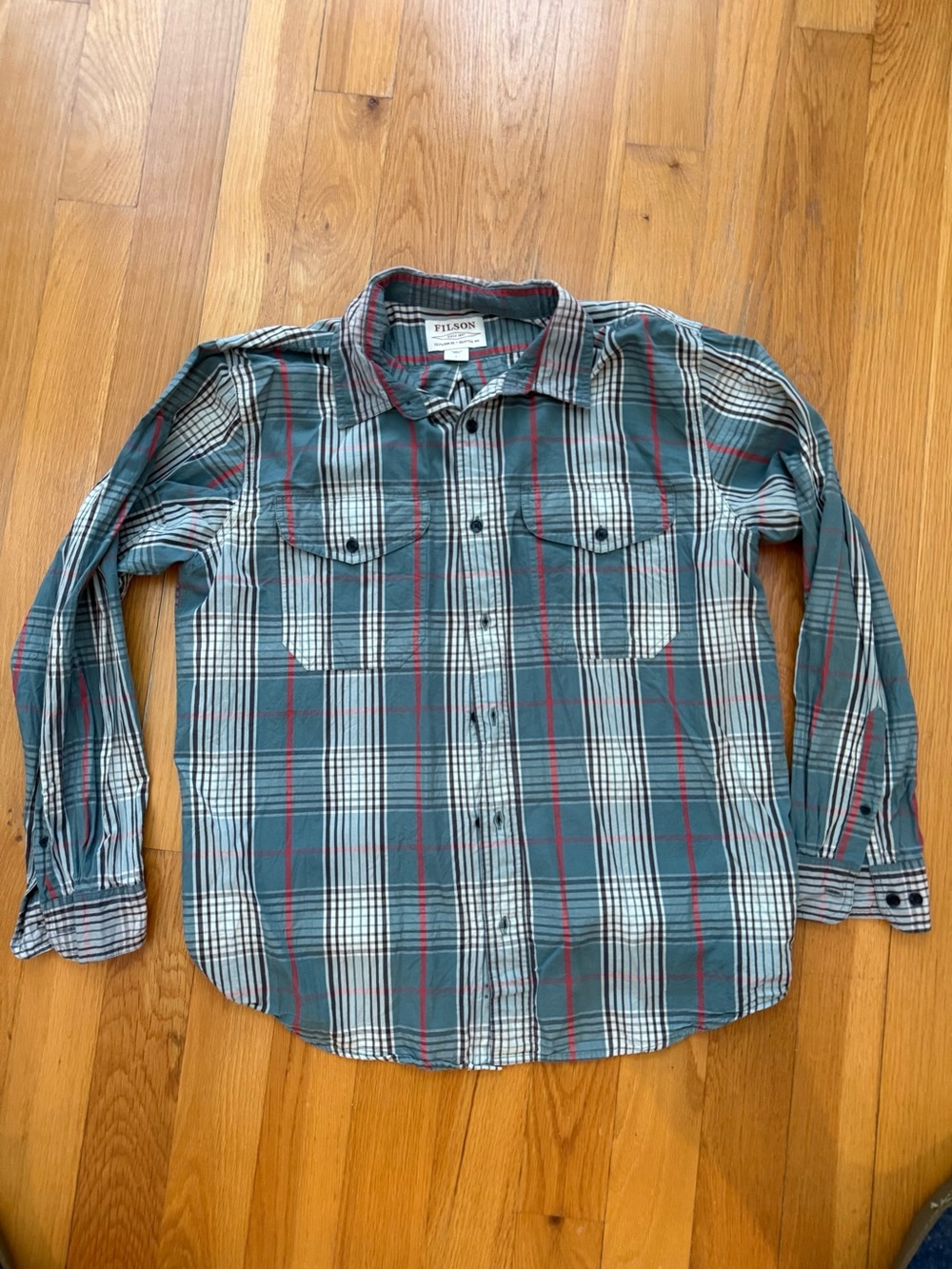 Filson washed feather cloth shirt
